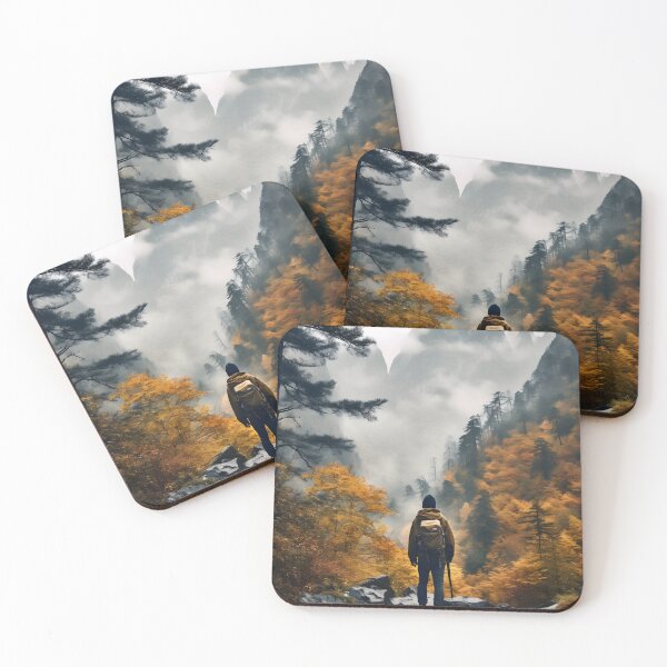 Item preview, Autumnal Solitude in the Misty Mountains designed and sold by Shirtastically.