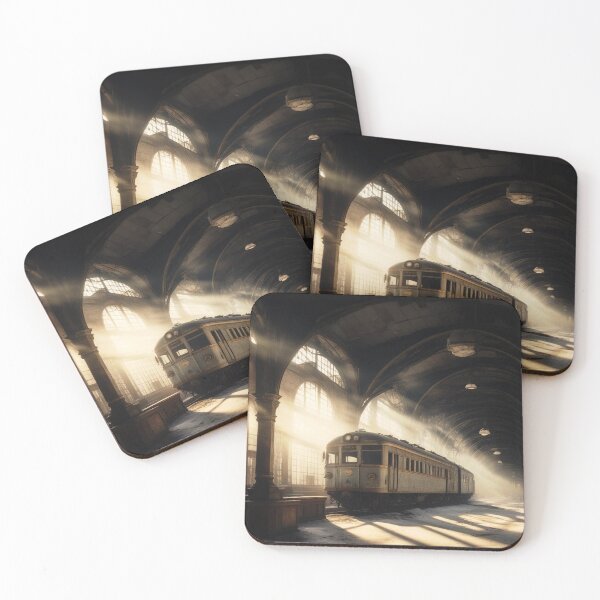 Item preview, Old train at abandoned station platform designed and sold by stevanovicigor.