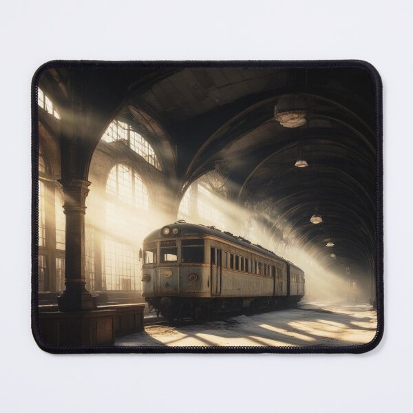 Item preview, Old train at abandoned station platform designed and sold by stevanovicigor.