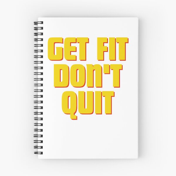 Item preview, Get Fit Don't Quit Fitness Quote designed and sold by AngelArtss.