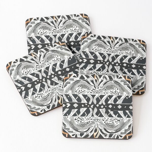 Item preview, Huesos de diseño de patrón tribal designed and sold by operossa.