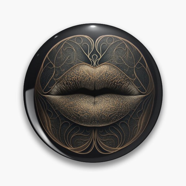 Item preview, woman's lips with intricate patterns designed and sold by Fantasymachine.