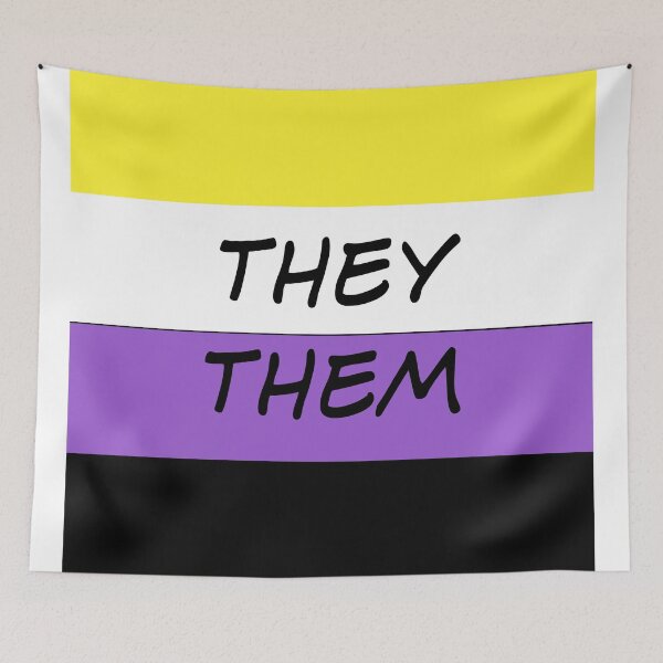 Item preview, They/them pin (few other objects) designed and sold by AfterGalaxy1159.
