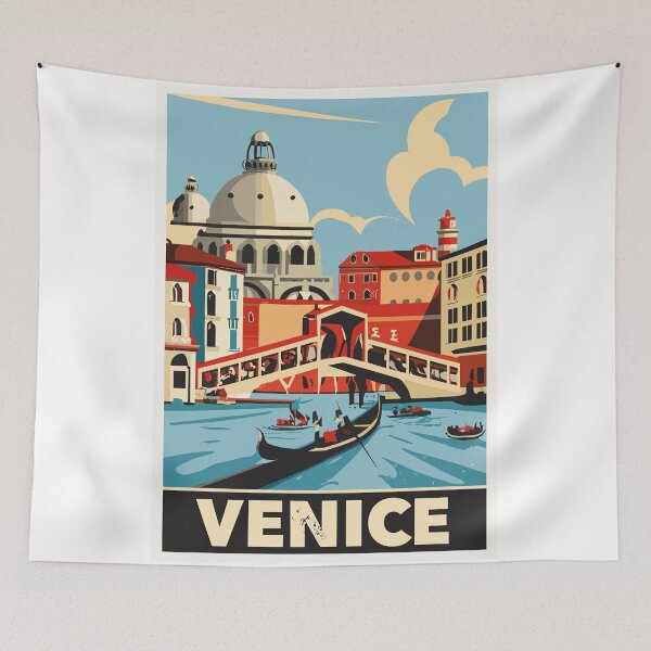 Item preview, Vintage Poster: Canal Grande in Venice designed and sold by Delemore Art.