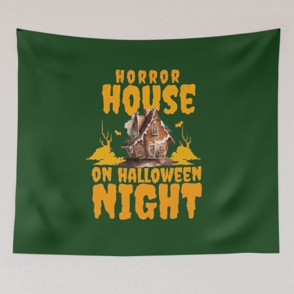 Item preview, horror house on halloween night designed and sold by jonmobo.