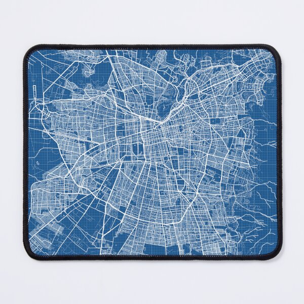 Item preview, Santiago City Map of Chile - Blueprint designed and sold by deMAP.