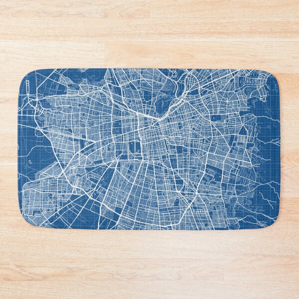 Item preview, Santiago City Map of Chile - Blueprint designed and sold by deMAP.