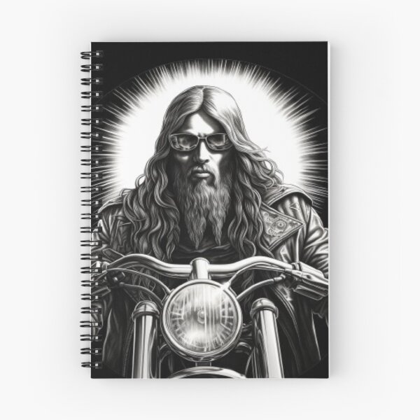 Item preview, biker Jesus designed and sold by JGonas.