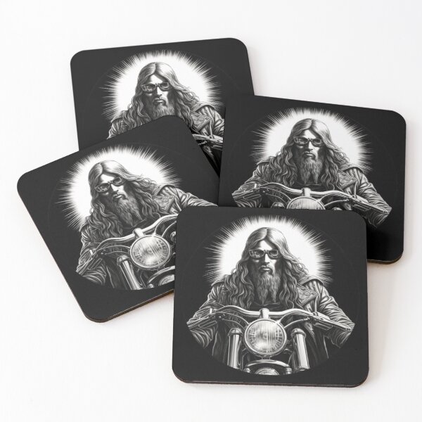 Item preview, biker Jesus designed and sold by JGonas.