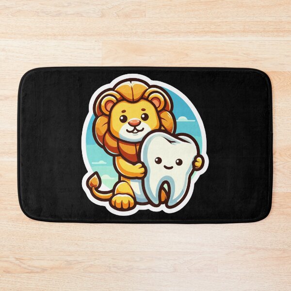 Item preview, King of Floss - Lion and Tooth Buddy designed and sold by ShopiDentistry.