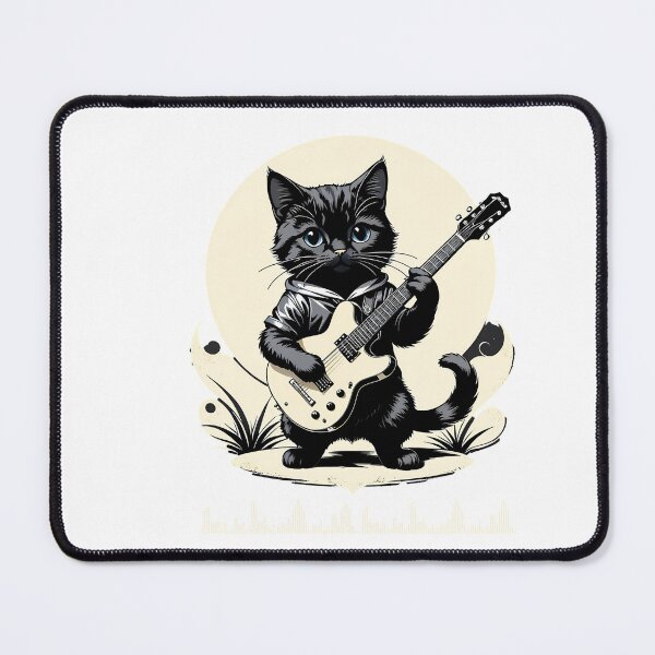 Item preview, Guitarist Cat: Exploring the Musical Talent of Our Furry Friends designed and sold by Artedig.