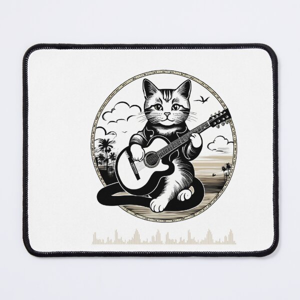 Item preview, Melodies in paws: Discover the charming story of the cat that plays the guitar designed and sold by Artedig.