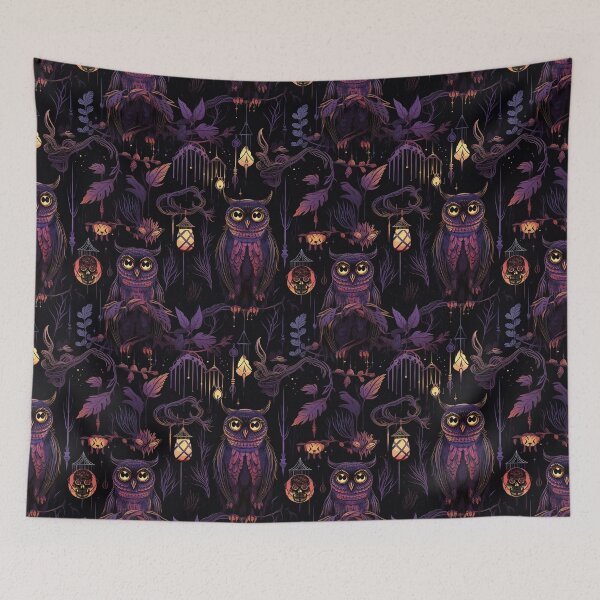 Item preview,  Scary owl pattern designed and sold by HofTao.