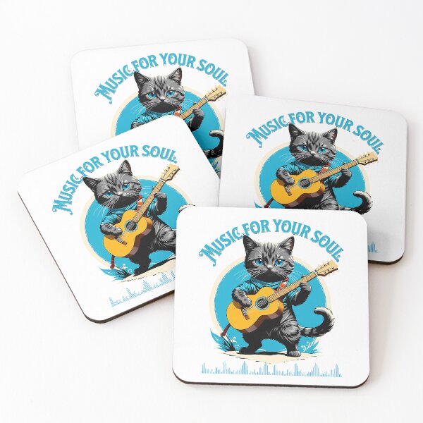 Item preview, Between strings and whiskers: The fascinating world of music-loving cats designed and sold by Artedig.