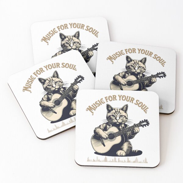 Item preview, Smiles in chords: The cat who brightens the day with his guitar designed and sold by Artedig.