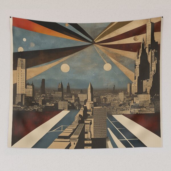 Item preview, Lines of space and city  designed and sold by solveigsmake.