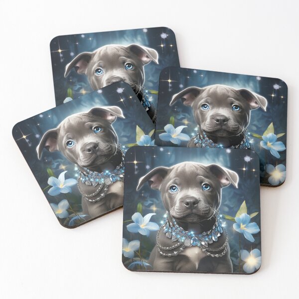 Item preview, Jewelled Pit Bull Puppy  designed and sold by Nocturne  Paws.