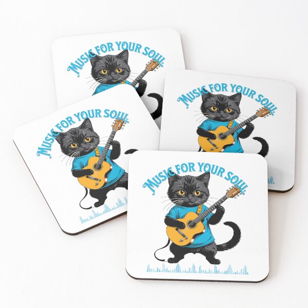 Item preview, Feline Affinity: The Unique Relationship Between Cats and Guitar Music designed and sold by Artedig.