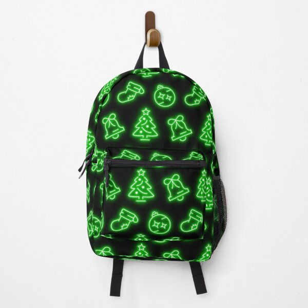 Item preview, Neon Green Christmas on Black designed and sold by Pixels2Patterns.