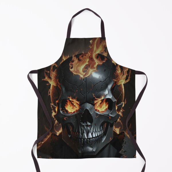 Item preview, Eternal Blaze : The Pirate Skull's Unyielding Fiery Gaze designed and sold by ArtComixHaven.