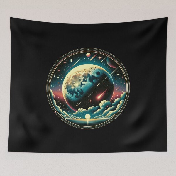 Item preview, "Celestial Wonders: A Vintage Galaxyart Vista" designed and sold by ChromaticBlend.