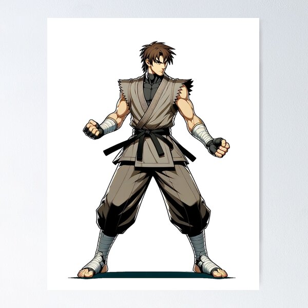 Artikel-Vorschau von Black Belt Mixed Martial Arts Kampfspielfigur, designt und verkauft von kylmllr101684.