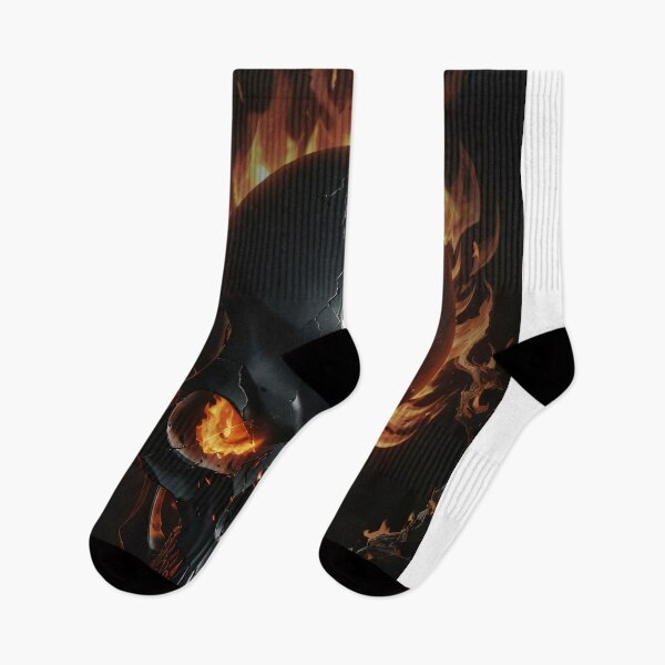 Item preview, Inferno's Embrace: Pirate Skull Engulfed in Dancing Flames" designed and sold by ArtComixHaven.