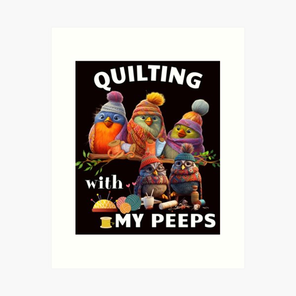 Aperçu de l'œuvre Quilter avec mes potes créée et vendue par REDBELLA83.