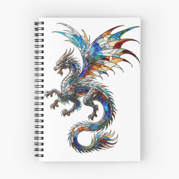 Item preview, Multicolor Stained Glass Paneled Dragon Monster designed and sold by kylmllr101684.