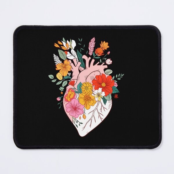 Item preview, Anatomy Heart with Floral designed and sold by PandaKunst.