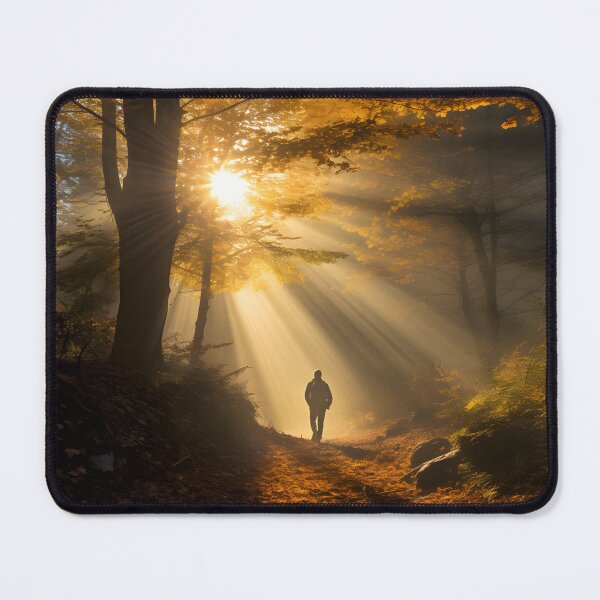 Item preview, Autumn Solitude Hike in the Misty Forest designed and sold by Shirtastically.