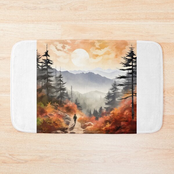 Item preview, Foggy Autumn Hike in the Mountains designed and sold by Shirtastically.