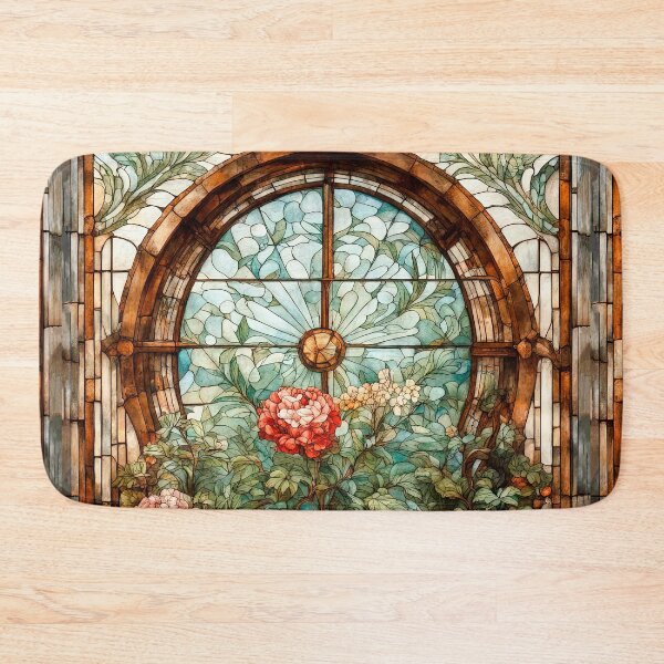 Item preview, Stained Glass Window In An Old Abandoned Mansion designed and sold by LanaGustavsson.