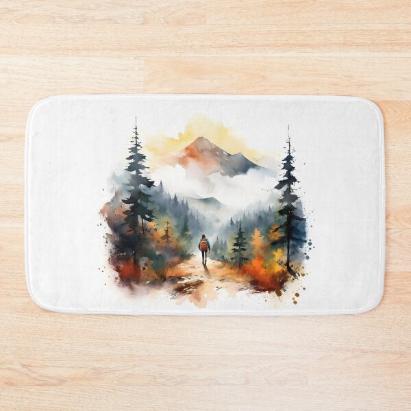 Item preview, Foggy Autumn Hike in the Mountains: A Serene Landscape with Rustling Leaves designed and sold by Shirtastically.