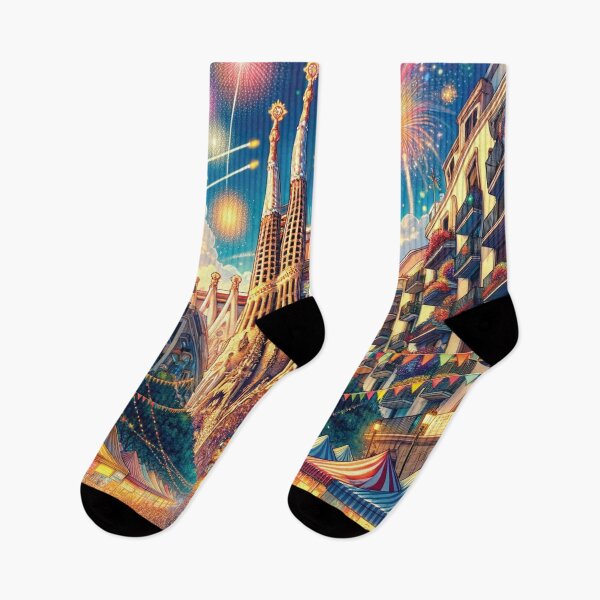 Item preview, Barcelona's Festive Spirit designed and sold by Era-of-Traveler.
