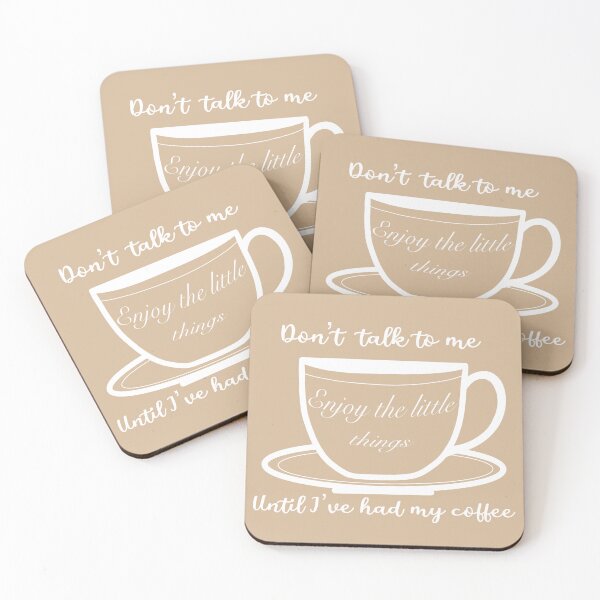 Item preview, Don’t talk to me until I’ve had my coffee (WHITE DESIGN) designed and sold by Septumpler.