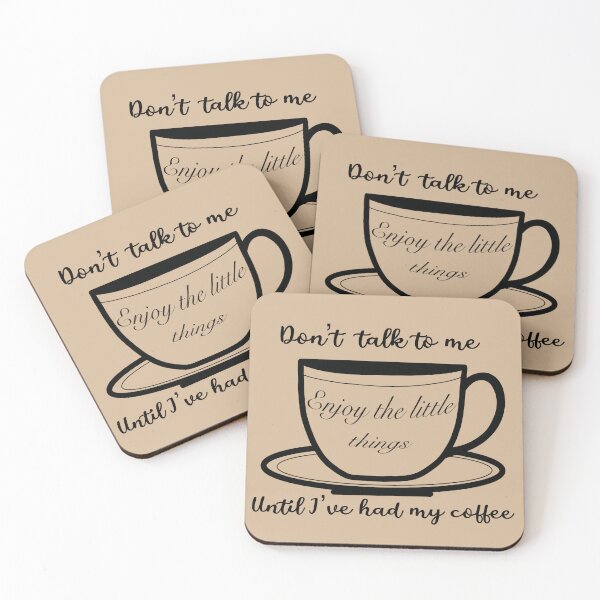 Item preview, Don’t talk to me until I’ve had my coffee (BLACK DESIGN) designed and sold by Septumpler.