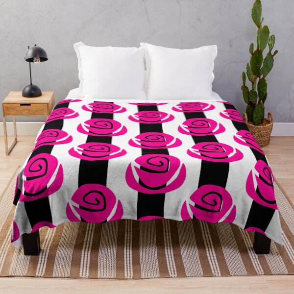 Item preview, valentines pink roses floral striped designed and sold by Gossip Rag.