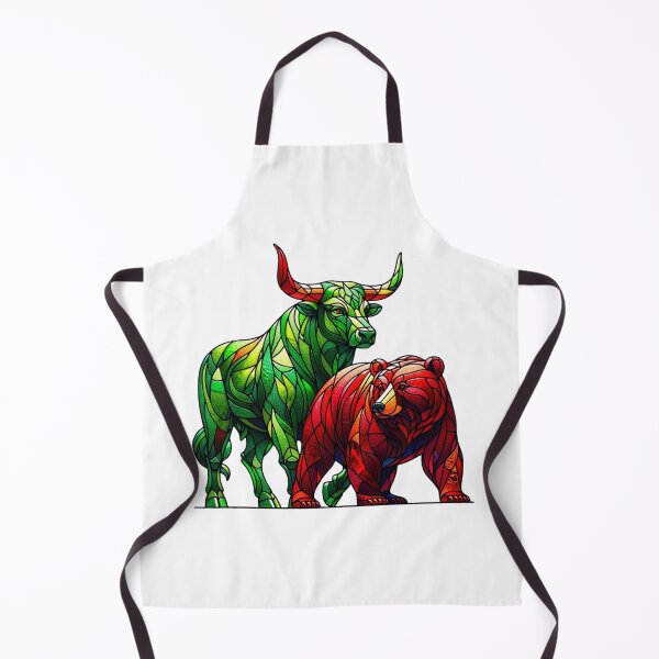 Item preview, Stained Glass Green Bull and Red Bear designed and sold by kylmllr101684.