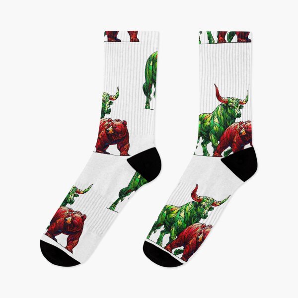 Item preview, Stained Glass Green Bull and Red Bear designed and sold by kylmllr101684.