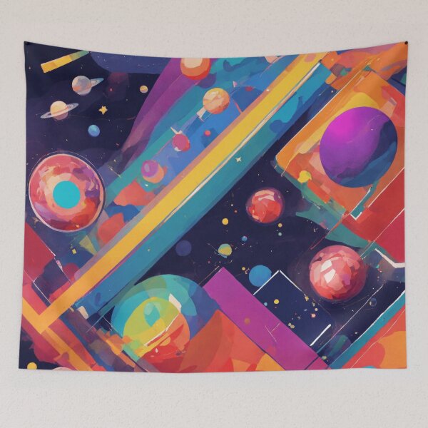 Item preview, Abstract geometric, Watercolor Space  designed and sold by asbno19.