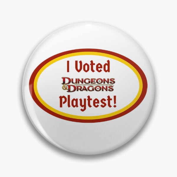 Item preview, I Voted dungeons and dragons playtest designed and sold by micks-.