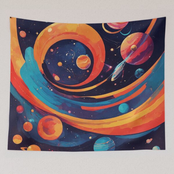 Item preview,  Abstract geometric, Watercolor Space  designed and sold by asbno19.