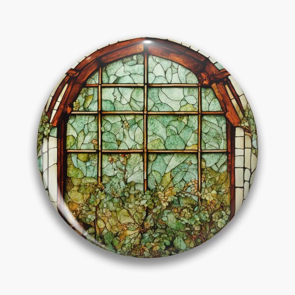 Item preview, Stained Glass Window In An Old Abandoned Mansion designed and sold by LanaGustavsson.