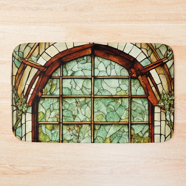 Item preview, Stained Glass Window In An Old Abandoned Mansion designed and sold by LanaGustavsson.