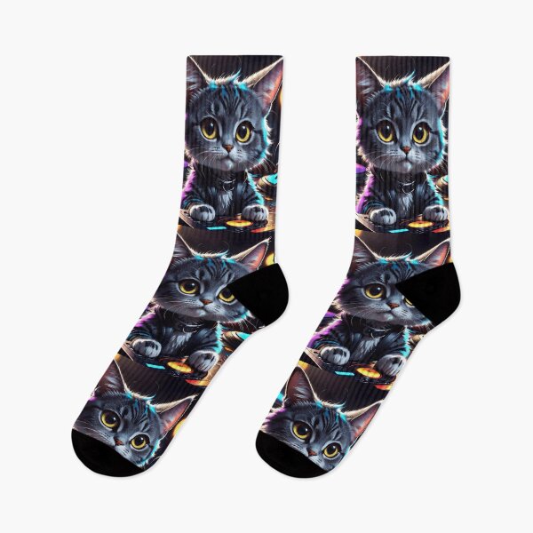 Item preview, Techno Kitty The Party DJ designed and sold by TheArtOfPat.