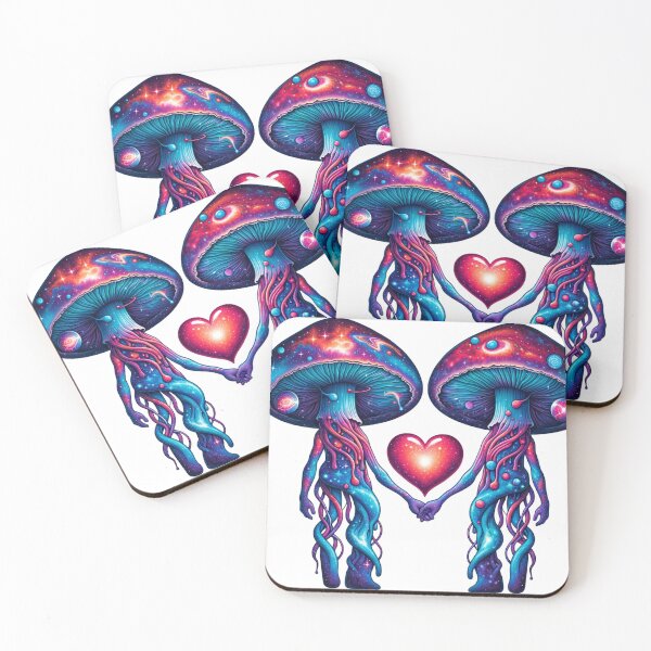 Item preview, mushroom couple in love designed and sold by 603POD.