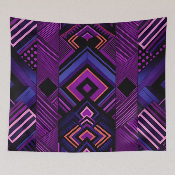 Item preview, Geometric Purple Afro Fusion designed and sold by NoirCultureC-2.
