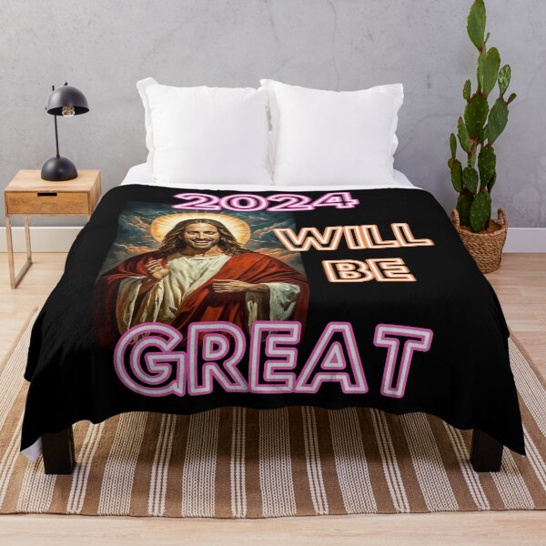 Item preview, Year 2024 will be great say Jesus christian funny gifts for easter designed and sold by thankful-loco.