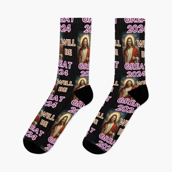 Item preview, Year 2024 will be great say Jesus christian funny gifts for easter designed and sold by thankful-loco.